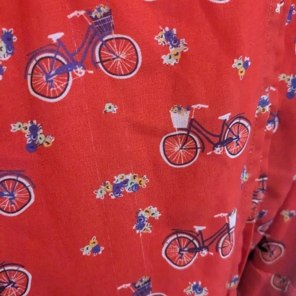 Lindy Bop Bretta Red Bicycle Dress - Picture 5 of 6